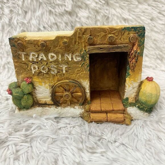 De Grazia x  Goebel Trading Post With 4 Piece‎ Village Figurines Vintage RARE - Picture 3 of 13